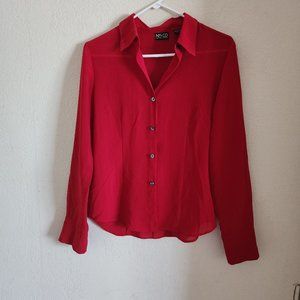 NY & Co Red Blouse